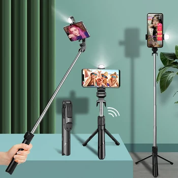 XT02 Mobilni Telefon Selfie Pole Line Nadzor Teleskopsko Cev Turizem Selfie Čarobno 3.5 Vmesnik Univerzalno Selfie Palico S Stojalom
