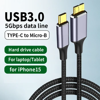 USB 3.1 Tip-C do 3.0 Micro Kabel, Tip-C na Mikro-B Podatkovni Kabel