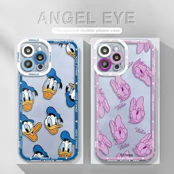 Donald Duck Risanka Angel Eye Jasno Primeru Telefon Za Xiaomi Poco M3 X3 X4 NFC Pro GT Pro Za Moj 11 Lite 11T Pro Capa