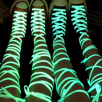 2pcs Svetlobna Shoelaces za Otrok Copati Moški Ženske Športne Čevlje Čipku Žareti V Temno Noč Shoestrings Reflektivni Shoelaces