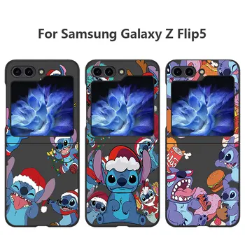 Disney Šiv Ljubezen Lupini Shockproof Primerih mobilni Telefon, Ohišje za Samsung Galaxy ZFlip3 Ž Flip 4 5 G Ž Flip 3 Z Flip5 zflip Črna