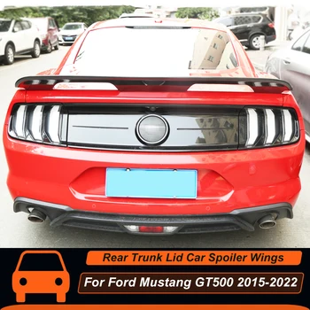 Za Ford Mustang GT500 2015-2022 Avto Zadaj Prtljažnik, Pokrov Raca, Ustnic Body Kit Spojler Krila Styling ABS Black Iskanje Zunanjost Accessorie