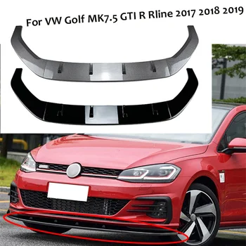2017 - 2019 Za VW Golf MK7.5 GTI R Rline Avto Sprednji Spodnji Odbijač Splitter Brado Lip Spojler Difuzor Guard Kit Kritje Zaščitnik