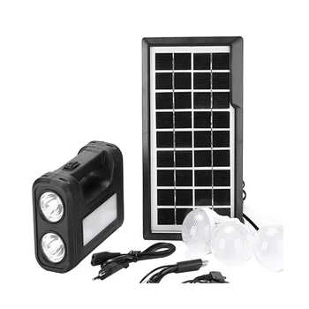 3.5 W Sončne celice Luč, 3 Žarnica Set Svetilka za Varčevanje z Energijo Sončne Svetlobe na Prostem, v Zaprtih prostorih Polnilna LED Luči