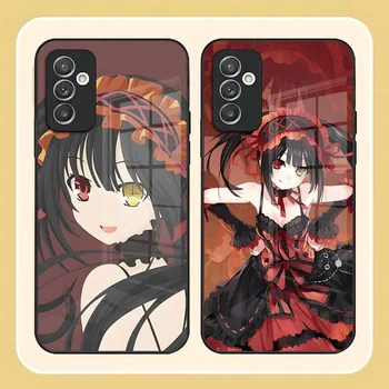 Anime Tokisaki Kurumi Primeru Telefon Za Samsung S20 S21 S30 S22 S8 S9 S10E Opomba 20 10 Pro Ultra Plus Glass Design Zadnji Pokrovček