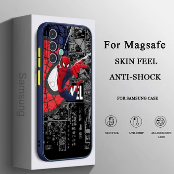 Marvel Super Kul SpiderMan Za Samsung A71 A70 A50 A51 A52 A42 A22 A32 A21S A12 A33 A53 Mlečno Prosojna Primeru Telefon