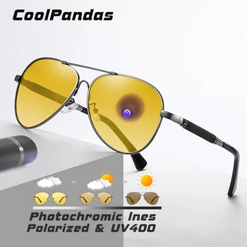 CoolPandas Inteligentni Photochromic Letalstva Polarizirana sončna Očala Moški Ženske Dan Night Vision Vožnjo sončna Očala zonnebril heren