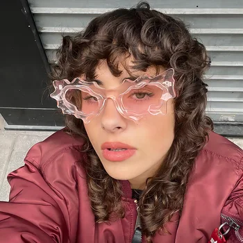 Nepravilna Hip Hop Sončna Očala Dame Moda Futuristično Osebnost Punk Sončna Očala Ženska Moda Stranka Dekoracijo Očala