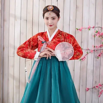 Hanbok Korejski Tradicionalnih Oblačil Za Ženske Hanbok Oblačenja Noša Starih Retro Korejski Moda Stopnji Uspešnosti Oblačila 10739