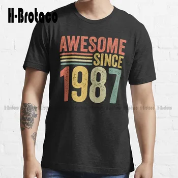 Super Od leta 1987 35. Rojstni dan Retro Trendom T-Shirt Ponos Majica Prostem Preprost Vintag Priložnostne Majice Xs-5Xl Darilo po Meri