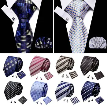 Klasična Cravat Majica Pribor Najnovejši Design Poslovni Kravatni Poliester Svile Žep Kvadratov Poroko