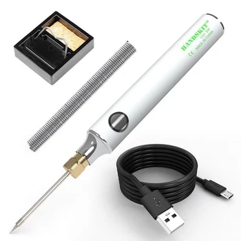 USB Varjenje Železa, Nerjavečega Jekla, 5V 8-10W Nastavljiva Temperatura lemilo Komplet za Polnjenje lemilo