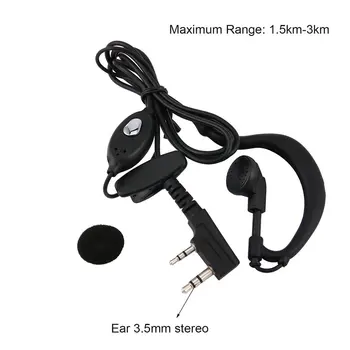 Vroče Original Slušalke, Komplet za Baofeng UV-5r Slušalka Radio Walkie Talkie, Slušalke, Mikrofon Mikrofon 888S uv5r UV 5RA UV 5RE UV82