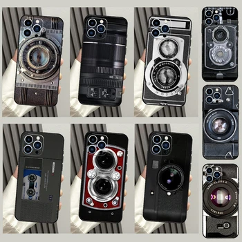 Retro Nostalgija Kamero Telefona Primeru Za iPhone 15 13 12 Mini 11 14 Pro Max X XR XS MAX SE 2022 7 8 Plus Kritje Coque