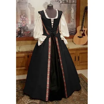 2023 ženski Gothic Kostume Steampunk Marie Antoinette Baročno Srednjeveški Viktorijanski Renaissance Kostum Obleko za Pusta Stranka