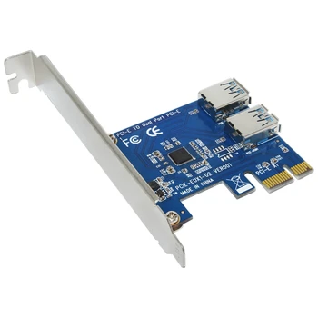 PCI-E 1, 2 PCI Express 16X Režo za Zunanjo Kartico Riser Adapter svet Pcie Vrata Multiplikator Kartico Za Bitcoin Rudarski Stroj