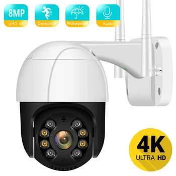 4K 8MP 5MP Ultra HD PTZ IP Kamero AI Človeško Zaznavanje Nepremočljiva WiFi Varnostne Kamere Samodejno Sledenje P2P Video Nadzor