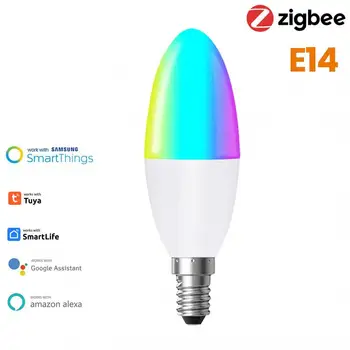 LED Žarnice E12 Smart Sveče Žarnice RGB Barvni Neon Znak Daljinski upravljalnik Zatemniti Svetilka 220V Razsvetljave v Zaprtih prostorih Za Dom