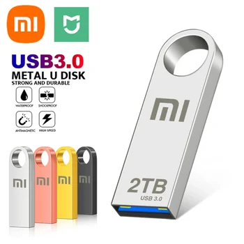 XIAOMI MIJIA Kovinski USB Flash Disk Prenosni Nepremočljiva Super USB 3.0 za Visoke Hitrosti, Memoria USB Ključek 2TB Velike Zmogljivosti Pen Drive