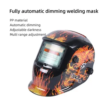 1PC Varilne Maske Sončne Samodejno Barvo Headworn Varjenje Čelada Visoko Temperaturna Odpornost Zaščitne Varilec Masko Klobuk