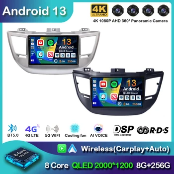 Android 13 Carplay avtoradia Za Hyundai Tucson IX35 3 leta 2015 2016 2017 2018 2Din Večpredstavnostna Video Predvajalnik Navigacija GPS Vodja Enote