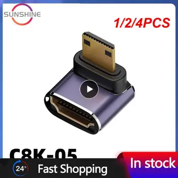 1/2/4PCS Stopnja U-obliki Mini spol Adapter USB3.2 Tip-c Adapter USB Moški Ženski Podaljšanje USB C Pretvornik 2.1 V 8K