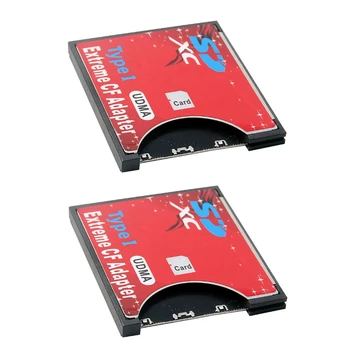 2X Novih SD Za CF Kartice Rokav Podpira Brezžično WIFI Kartico SD Tipa I Adapter za SLR Fotoaparat Rdeča