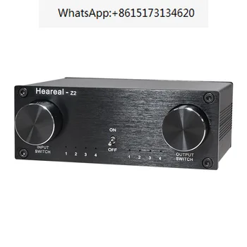 HI-fi avdio stikalo za izbiranje 4-v 4-out vročina dual channel 4-v 4-out audio signala brez izgub konverzije