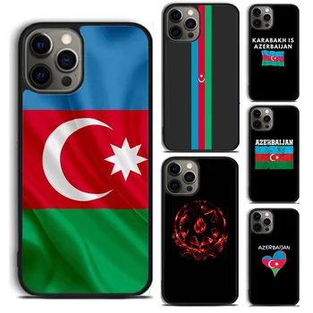 Azerbajdžan Srce Ljubezni Zastavo Primeru Telefon Za iPhone 15 11 12 13 14 Max Pro XS XR 8 7 Plus coque