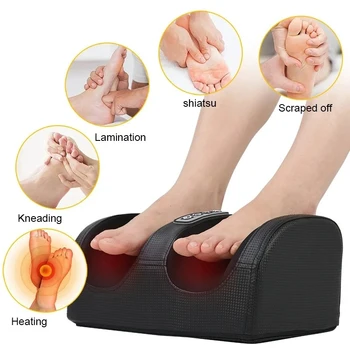 Stopala Noge Massager Električni Shiatsu Terapija Tele Sprostitev Zdravstvenega Varstva, Infrardeče Ogrevanje Gnetenje Roller Globoko Lajšanje Stopala Bolečine