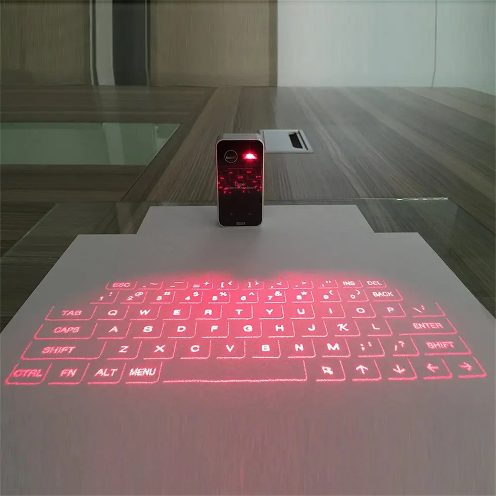 Virtualni Laserski Tipkovnico Bluetooth-Združljiv Brezžični Projektor Prenosni Tipkovnica Virtualno Projekcijo za Tablični Računalnik, Telefon, PC
