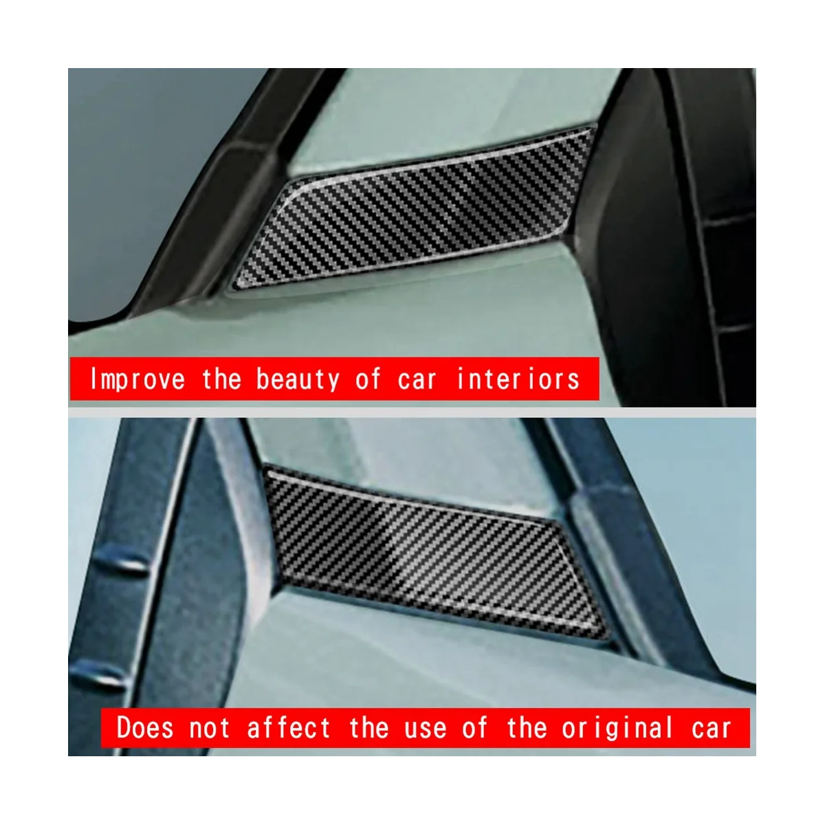 Ogljikovih Vlaken Zunanjost Steber Sprednji Strani Okna Plošča Pokrov Trim Okras za Toyota SIENTA 10 Serije 2022 2023