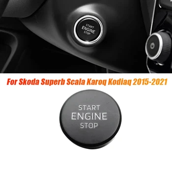 Motor avtomobila Start Stop Stikalo Deli 3VD905217 Za Skoda Superb Scala Karoq Kodiaq 2015-2021 Start Pritisni Gumb 5E0905217