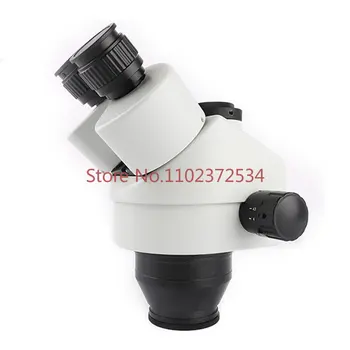 Simul-Osrednja Trinocular Mikroskop, Povečava Stereo Glavo 7-45X Pomožne Objektiv+ 0.5 XCTV Objektiv Lahko Obrnete Kamero