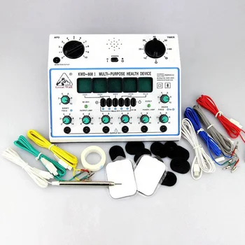 Prenosni DESET EMS Električni Akupunktura Stimulator Pralni Električno živčno mišični stimulator 6 Kanali Izhodne Obliž Massager